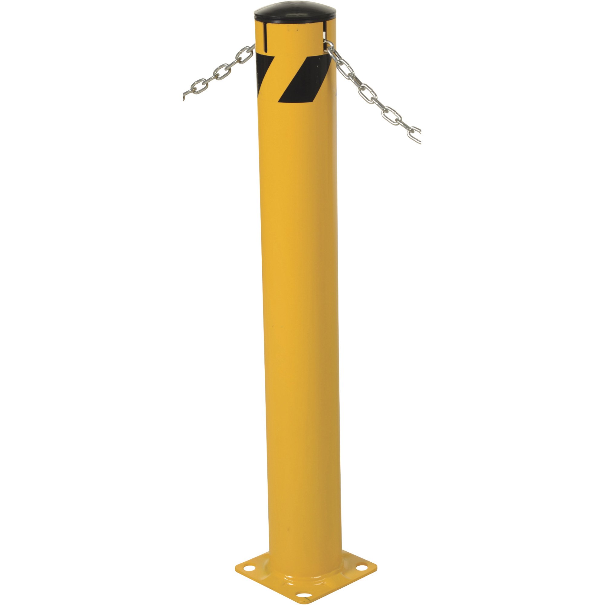 Vestil Steel Safety Bollard with Chain Slots